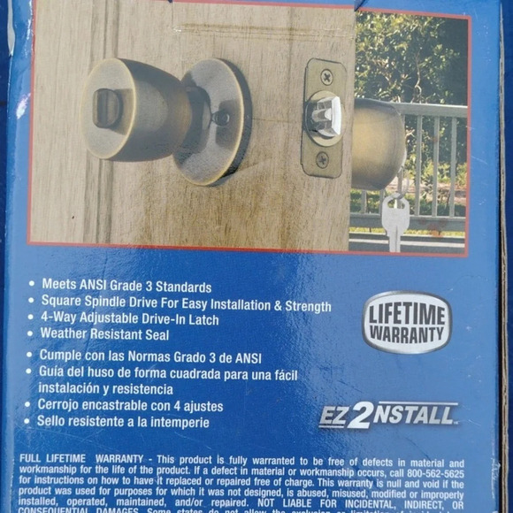 Exterior Keyed Entry door lock - Picture 3 of 5
